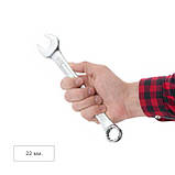 Набір ключів комбінованих 15 од., STORM, 6-22 мм, Cr-V, чохол INTERTOOL XT-1005, фото 4