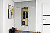 Модульна вбудована шафа в прихожу коридор з антресоллю до стелі Сан Маріно графіт Висота 240 см, фото 3