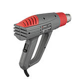Фен технiчний, 2000 Вт, 3 режими, 60-600 °С, 300-500 л/хв. INTERTOOL DT-2420, фото 3