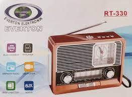 Радіоприймач портативний Everton RT-330 FM/AM/SW/Bluetooth/USB/ліхтарик