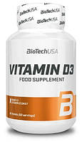 Витамина D3 (2000 IU), Vitamin D3 BioTech USA (60 таблеток)