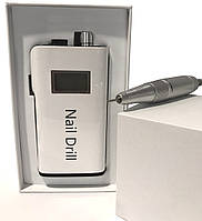 Фрезер 35000 обор. Nails Drill 2036 з акумулятором, WhiteEStyle