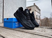 Чоловічі кросівки Adidas ZX 2K Boost Black чорні, фото 5