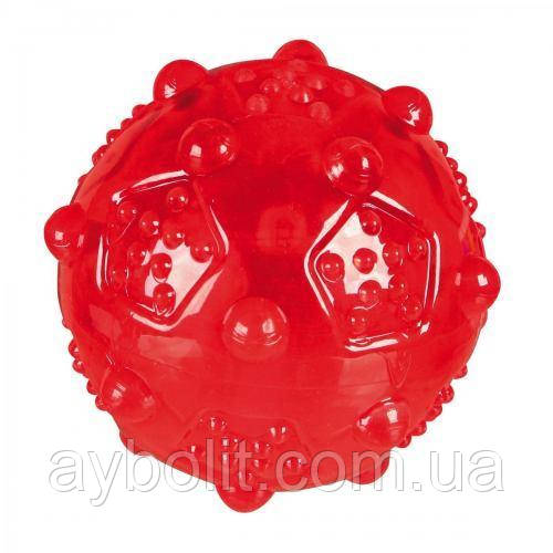 Іграшка для собак Trixie М'яч голчастий з пискавкою d=7 см (термопластична гума, кольори в асортименті), фото 1