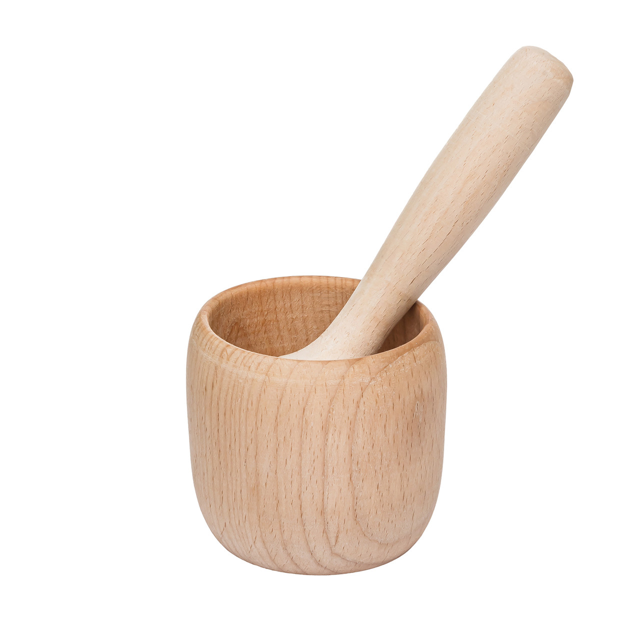 Ступка з товкачиком дерев'яна 8.5х7.5 см
