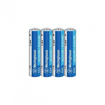 Батарейка Лужна Westinghouse Alkaline Standard AАA/LR03 1.5 V 4 шт/уп shrink, фото 1