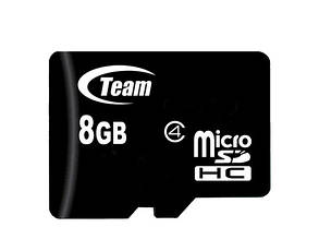 Картка пам'яті MicroSDHC 8 GB Class 4 Team (TUSDH8GCL402)