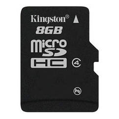 Картка пам'яті MicroSDHC 8 GB Class 4 Kingston (SDC4/8GBSP)