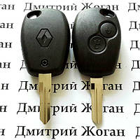 Авто ключ RENAULT (Рено) 2 кнопки, лезвие VAC 102, с чипом ID 46 (PCF7946), 434 MHz