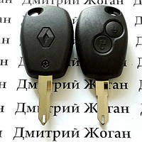 Авто ключ для RENAULT (Рено) 2 кнопки, лезвие NE 73, чип ID46 (PCF7946), частота 433MHZ