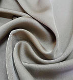 Тканина крепова атласна колір сіро-оливковий, фото 3