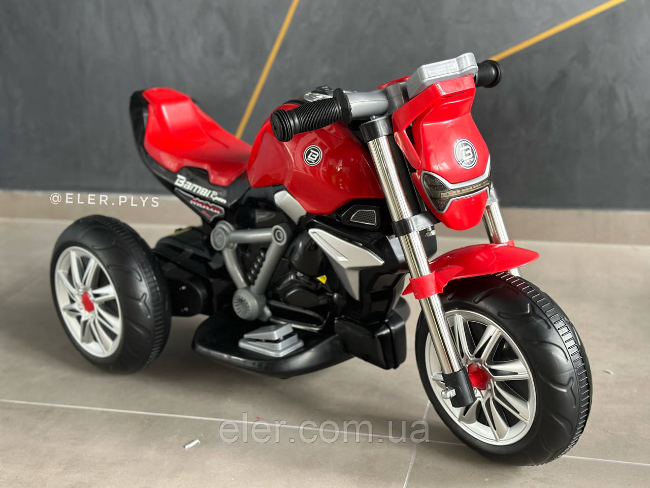 Дитячий Електро Байк мотоцикл Spoko M 3196 червоний