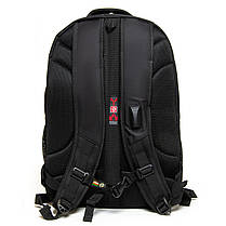 Рюкзак шкільний підлітковий для хлопчика з USB-перехідником 5-11 клас чорний 45*30 см Power In Eavas 5144, фото 3