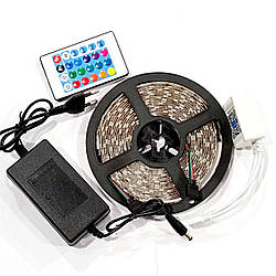 Світлодіодна стрічка RGB Кольорова 54 Led Комплект (В КОРОБЦІ) / 8086
