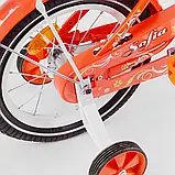 Двоколісний велосипед Sofia-N на 14 дюймів, 14-3 помаранчевий, фото 5