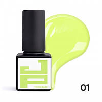 База кольорова каучукова Jerden Proff Tone Base 01 білячий неон, 5 мл