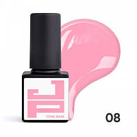 База кольорова каучукова Jerden Proff Tone Base 08 ніжний рожевий, 5 мл