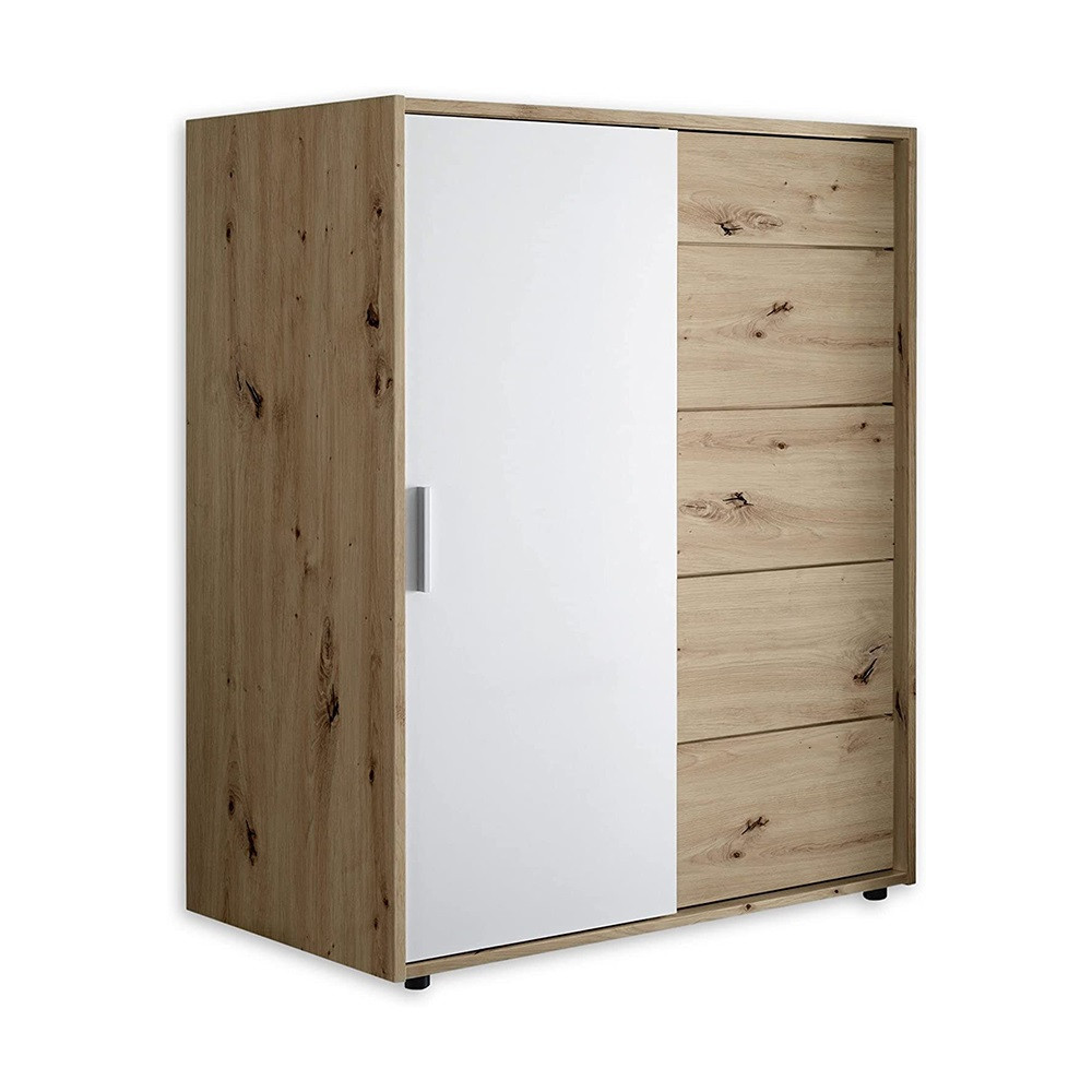 Комод Кейс 1дв 5шх (Белый / Дуб артизан) МироМарк, фото 1