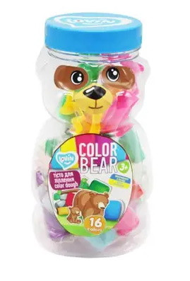 Набір для ліплення з тестом Color Bear Lovin, 16 стиків з тестом, 4 форми, 41185