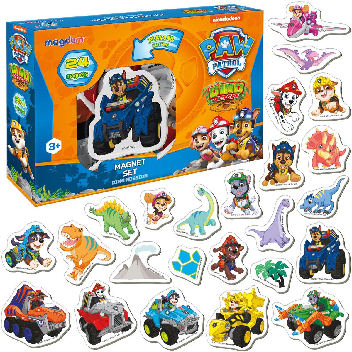 Набір магнітів Щенячий патруль Диномісія, Magdum, ML4034-05
