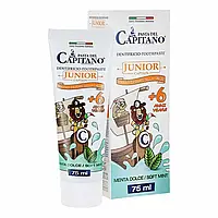 Pasta del Capitano - Детская зубная паста Junior 6+ лет Сладкая мята