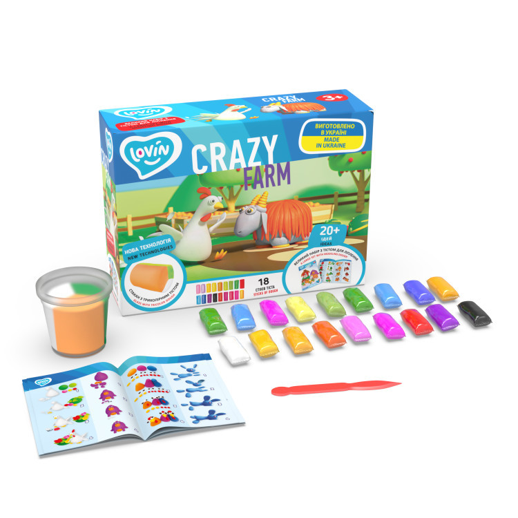 Набір тіста для ліплення Crazy Farm Lovin (41189)