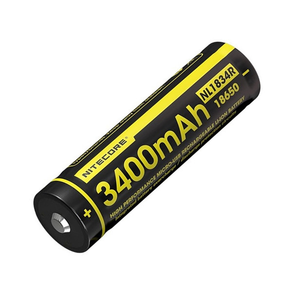 Акумулятор 18650 Nitecore NL1834R 3400 mAh Micro USB