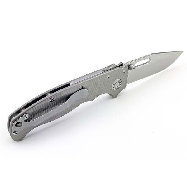 Ніж Demko Knives AD20.5 Textured Titanium Clip Point