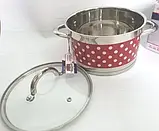 Каструля з кришкою 3.6 л, Ø 20 см Bohmann BH 0127-20 red - MegaLavka, фото 4