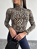 Жіночий леопардовий гольф, фото 2