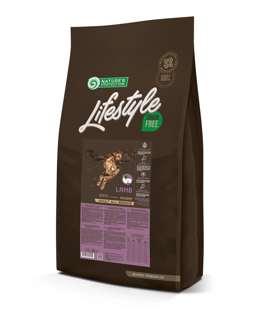 Сухий беззерновий корм з ягнятком для дорослих собак усіх порід Lifestyle Grain Free Lamb 17 кг (ягня)