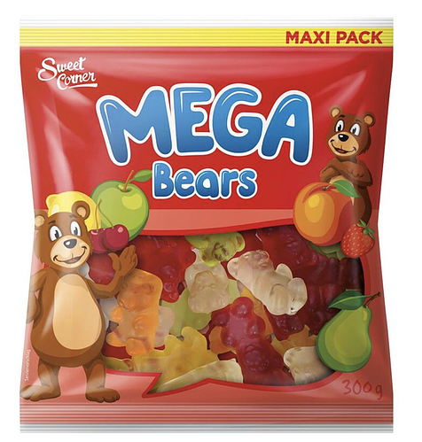 Купить Желейные конфеты , мишки Mega Misie 300g. Польща, цена 135 грн ...