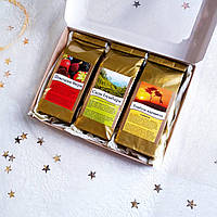 Набір трьох видів ароматного чаю "Асорті". Універсальний подарунок, подарунок жінці, чоловікові