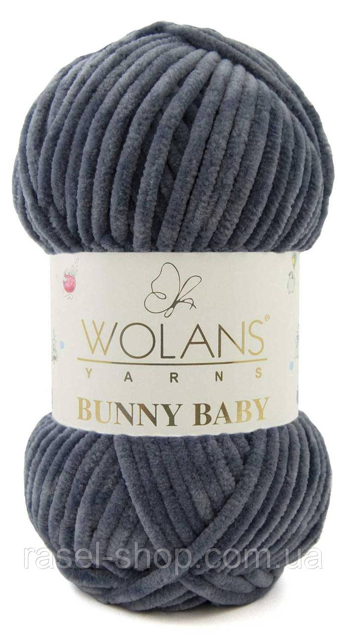 Велюрова пряжа 120 метрів 100 грамів колір темно-сирій, фото 1