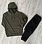 Чоловічий спортивний костюм under armour весняний осінній хакі набір андер армор весна осінь худі штани, фото 7