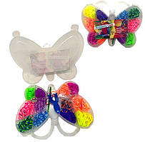 Набір резинок для плетіння браслетів в коробці "Метелик" арт 18988