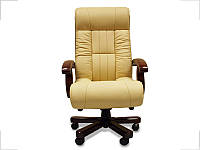 Кресло руководителя Мурано (премиум) кожа бежевое