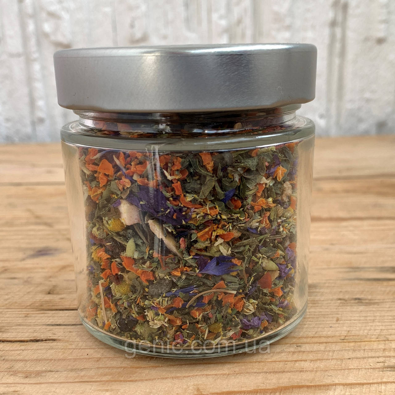 🍵🌸🌟 Трав'яний чай "Поліський Луг" 🌿🌼, 60 грам (баночка 200мл), фото 1