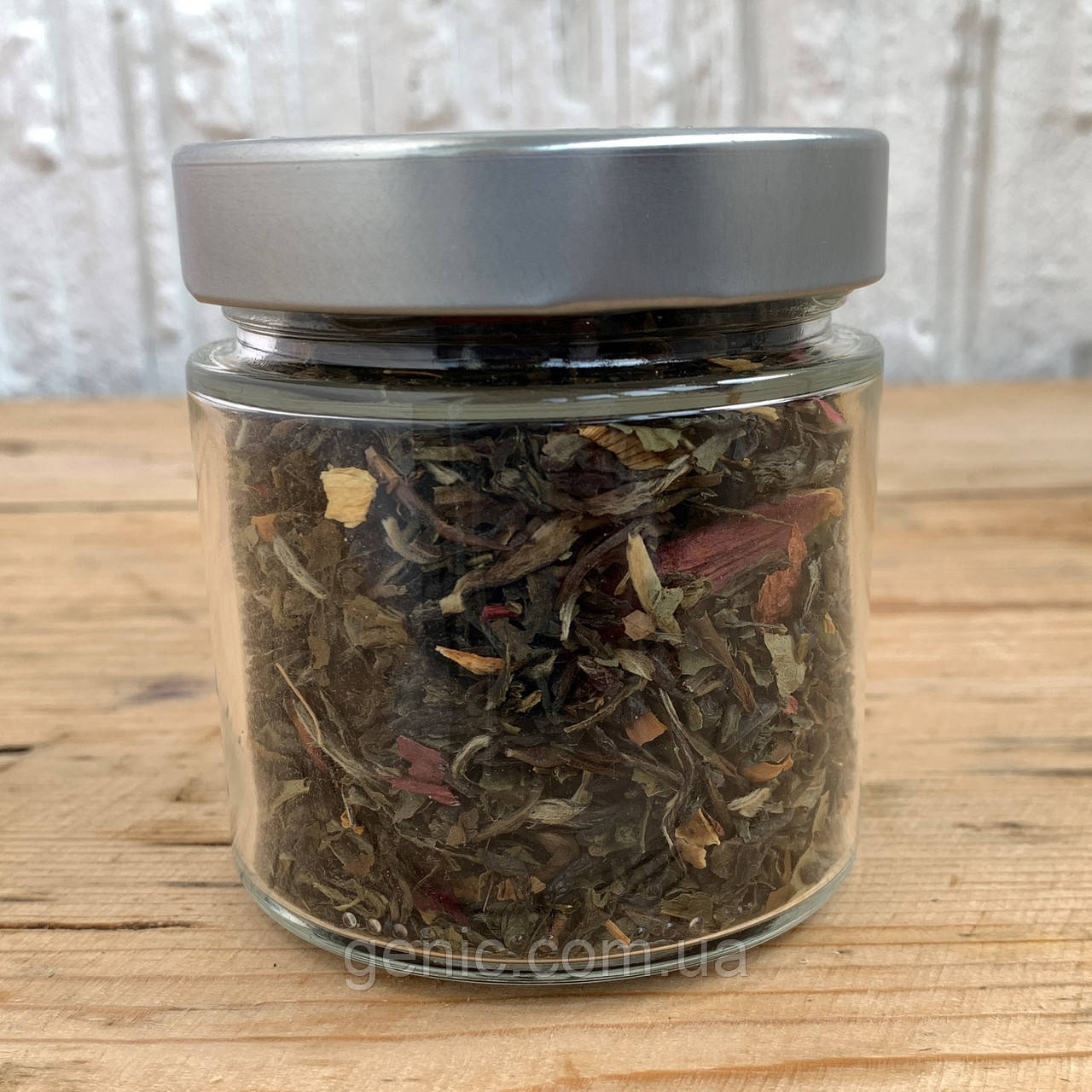 Зелений чай "Біла перлина Фудзіями 🍵🌸" 45 грам (баночка 200мл)