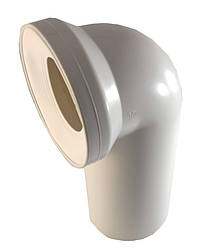 Коліно для унітазу 90° біле Sanit