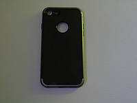 Протиударний силіконовий чохол+бампер для телефона iPhone 7G чорного з сірим кольором