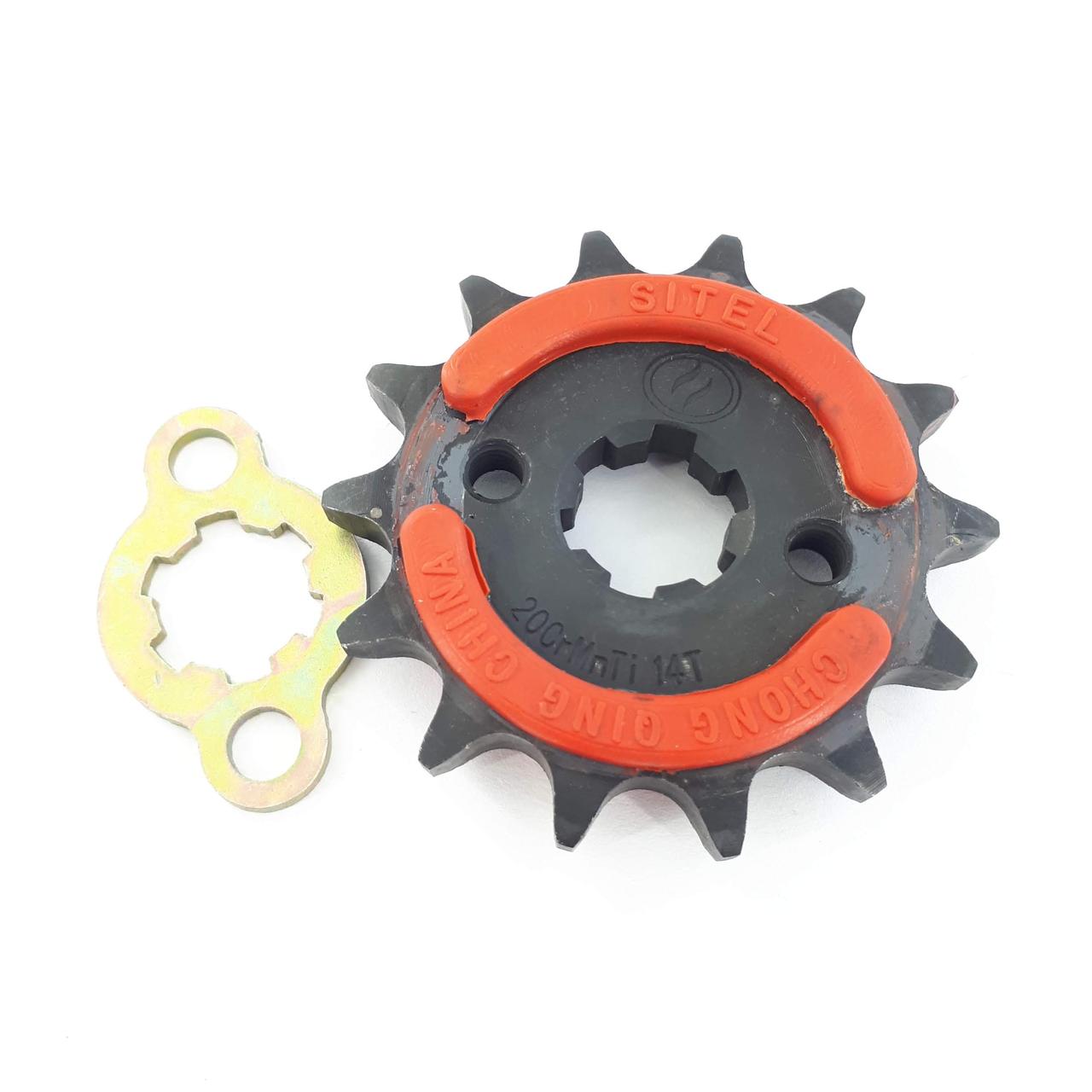 Зірка передня 428 14 вал 17 ATV квадроцикла мопеда 110 125, фото 1