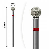 Насадка алмазна mART M-017ч кулька, для зрізу кутикули, бічних валиків ,видалення мозолів ітріщин.