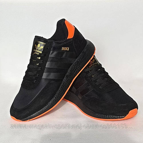 Кроссовки мужские Адидас Иники. Adidas Iniki замш сетка черные (ID ...