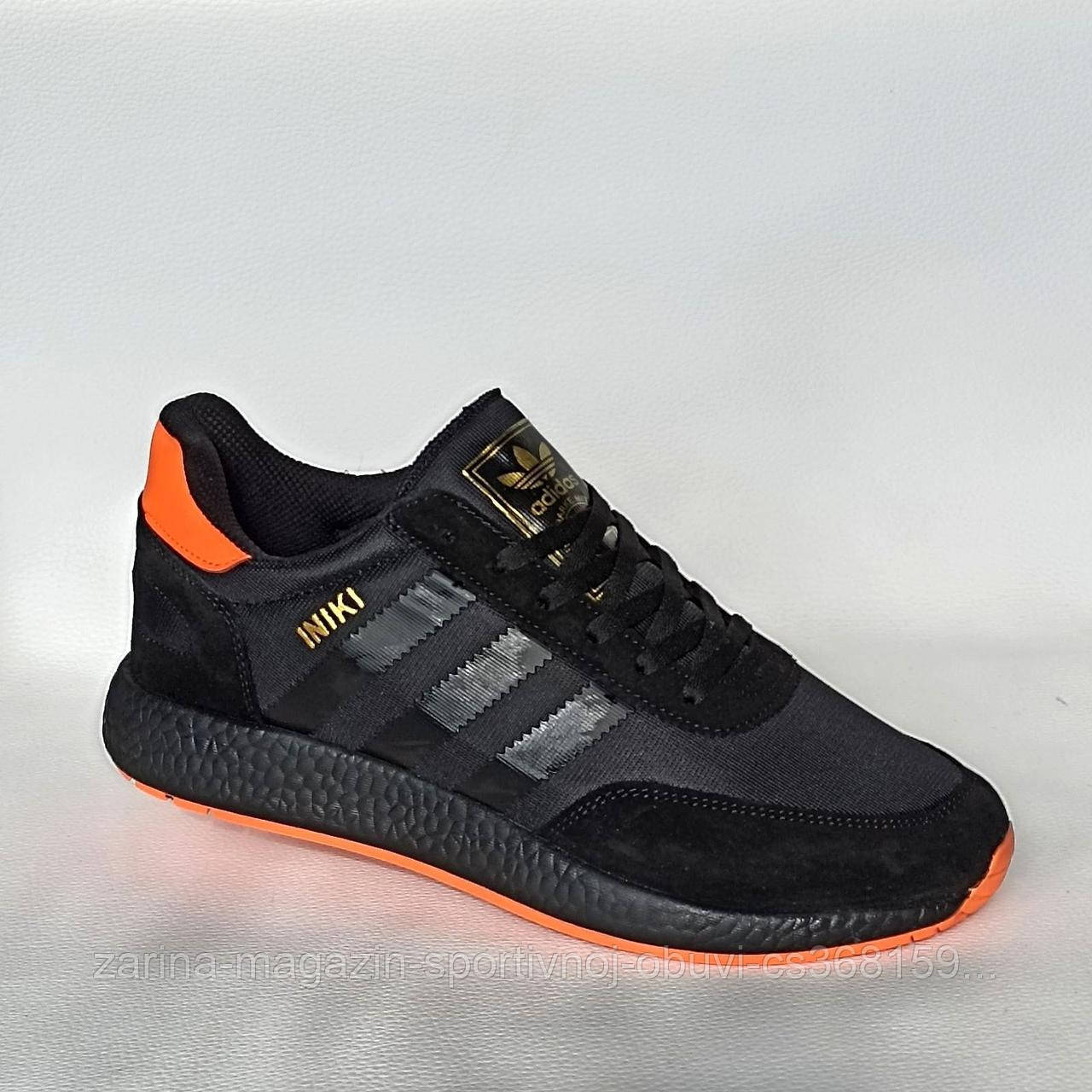 Кроссовки мужские Адидас Иники. Adidas Iniki замш сетка черные (ID ...