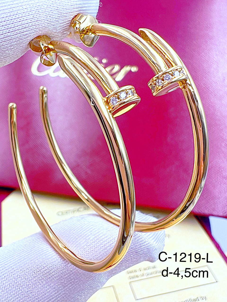 Сережки Stainlees Steel преміум (14-К)