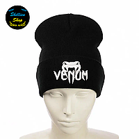 Молодежная шапка бини - Венум / Venum - Черный