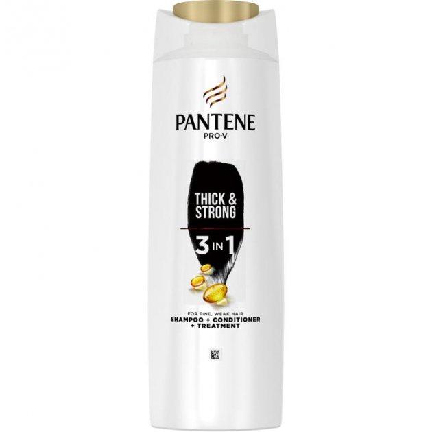 Шампунь Pantene Густі та міцні 3-в-1, 360 мл