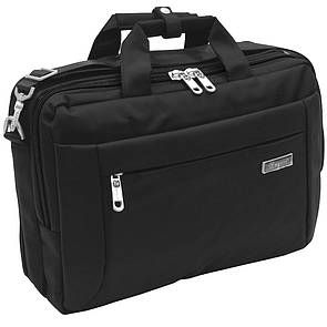 Сумка для ноутбука 15.6" Сумка трансформер для документів Nuo Xiya 5010 Сумка-рюкзак 38х27х12см чорний