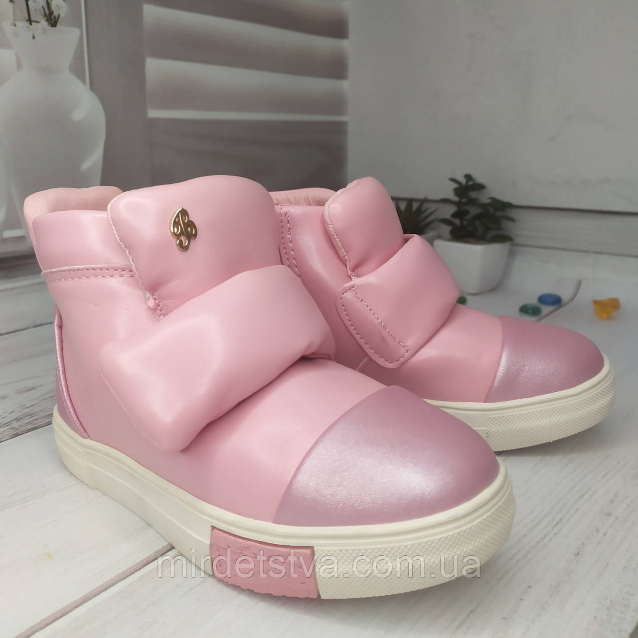 Дитячі демісезонні черевики для дівчинки Bona рожевий розмір 28, фото 1